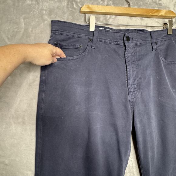 AG Pants Mens 38x34 Blue Everett Slim Straight Stretch Italian Fabric Stretch - Picture 3 of 12